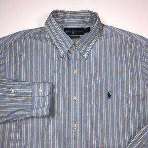 Polo Ralph Lauren Custom Fit Long Sleeve Button Down Shirt Mens L